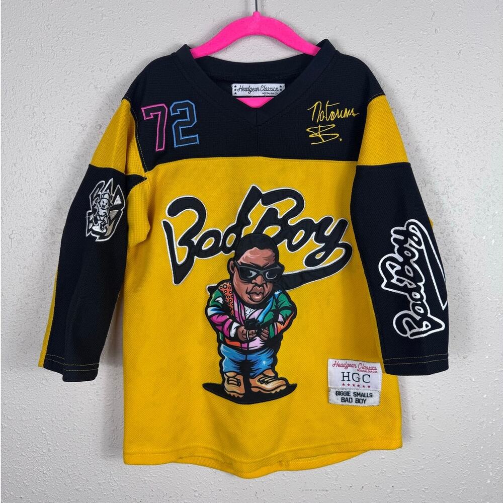 Bad Boy Records Biggie Smalls Classic Embroidered Youth Hockey Jersey size Small
